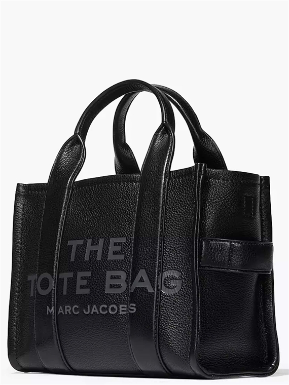 Marc Jacobs The Leather Mini Tote Bag, Sort